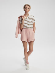 White Pink Ivy Stripe