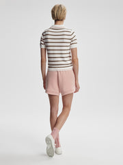 White Pink Ivy Stripe