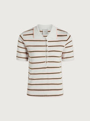White Pink Ivy Stripe
